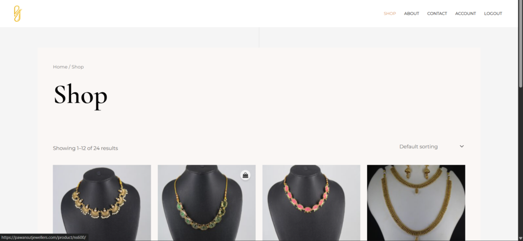 Our Project: Pawansut jewelleries